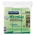 Wypall Microfiber Cloths, Reusable, 15 3/4 x 15 3/4, Green, PK6 83630